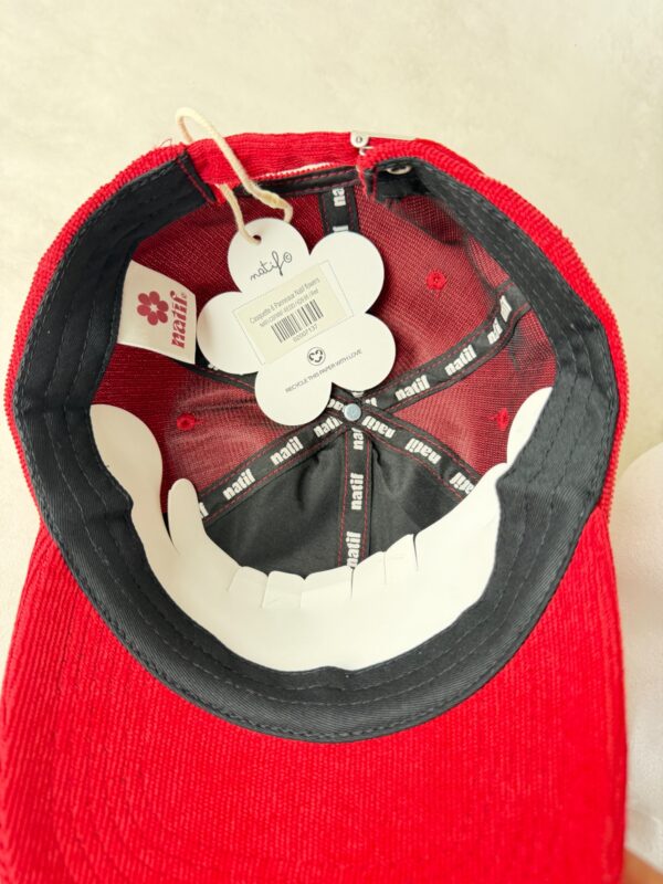 Natif Casquette 6 Panneaux Flowers Rouge