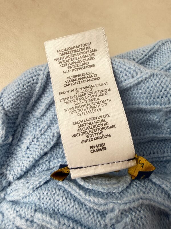 Polo Ralph Lauren bonnet coton bleu ciel