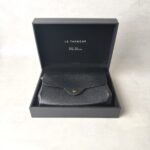 Le Tanneur sac bandoulière cuir noir sans couture
