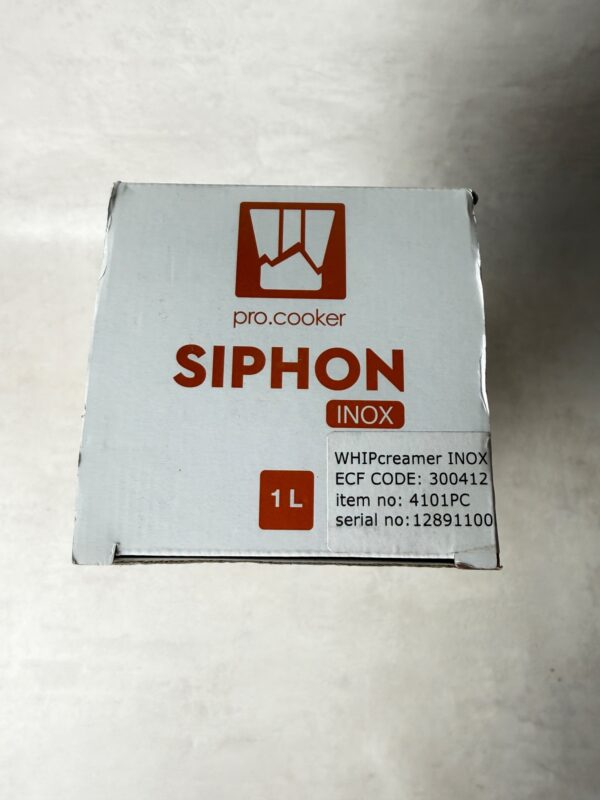 Pro.cooker siphon chantilly inox 1 L