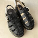 Dr Martens sandales Wrenlie noires cuir 38