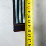 Hackett ceinture rayée cuir tissu taille M
