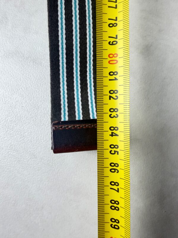 Hackett ceinture rayée cuir tissu taille M