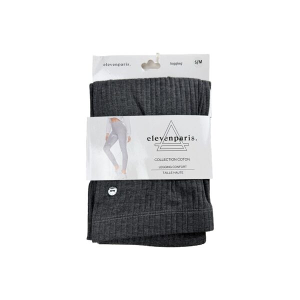 Legging Eleven Paris Collection Coton Taille Haute Gris S/M
