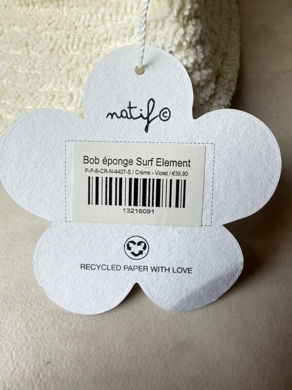 Natif bob mixte Surf Element éponge crème adulte