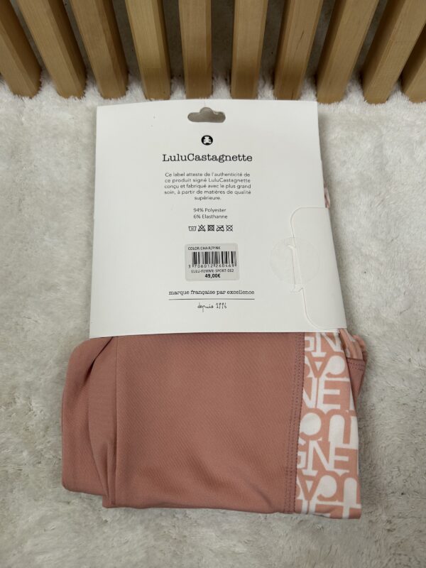 LuluCastagnette legging femme sport rose poudré M