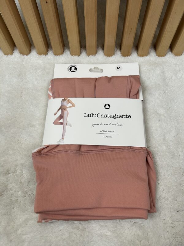 LuluCastagnette legging femme sport rose poudré M