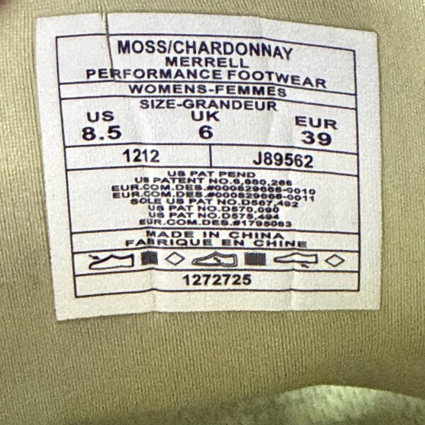 Merrell chaussures mixte randonnée kaki Vibram moss/chardonnay