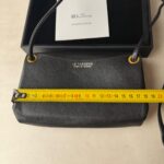 Le Tanneur sac bandoulière cuir noir sans couture