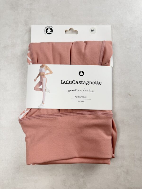 LuluCastagnette legging femme sport rose poudré M