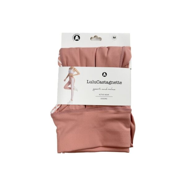 LuluCastagnette legging femme sport rose poudré M