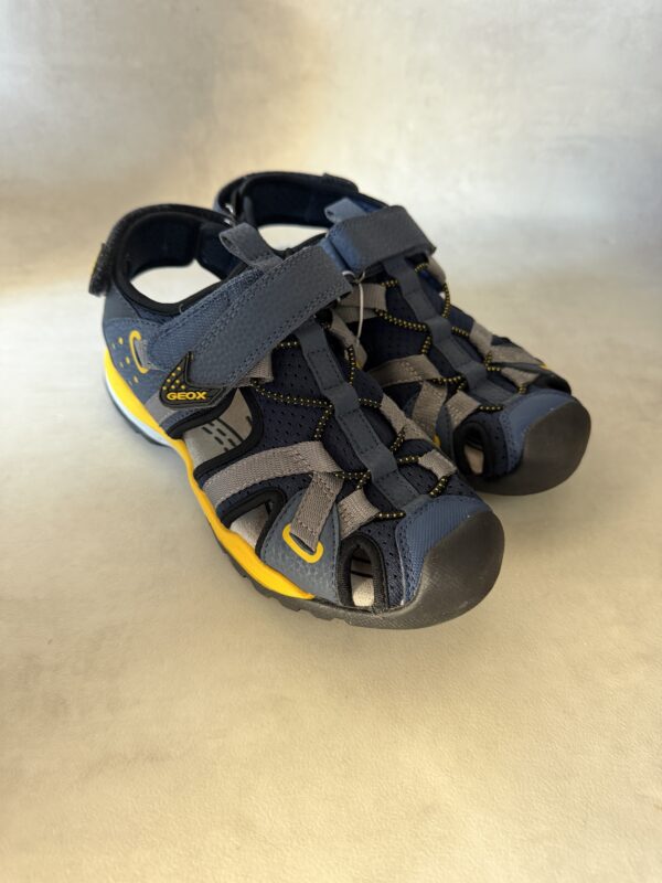 Geox sandales enfant bleu marine jaune 35