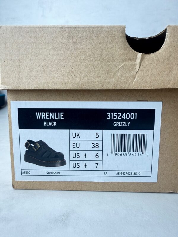 Dr Martens sandales Wrenlie noires cuir 38