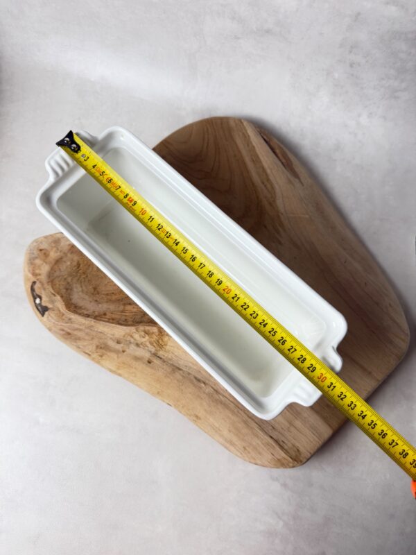 Terrine rectangulaire à couvercle Le Creuset blanc taille 28 — vue 12