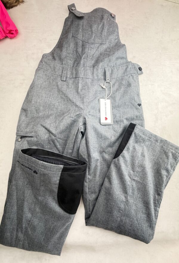 Salopette de ski isolée Obermeyer Malta Bib Overalls femme gris chiné taille FR 38 (US 6) — vue 2