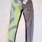 Pantalon long technique sicleri unisexe gris anthracite/noir/vert fluo taille L — vue 2