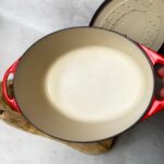 Cocotte ovale avec couvercle Cousances unisexe rouge taille 28 — vue 5