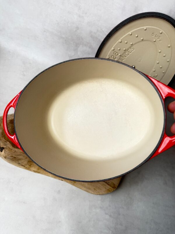 Cocotte ovale avec couvercle Cousances unisexe rouge taille 28 — vue 5