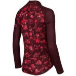 Maillot de cyclisme manches longues AGU Abstract Flower Jersey LS Essential Women Modica femme bordeaux taille XXL — vue 3