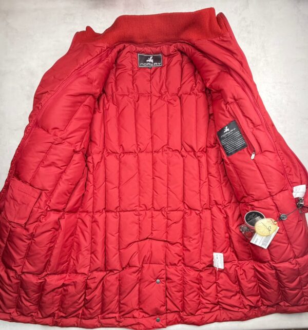 Manteau long matelassé Norway Haydn femme rouge taille L — vue 5