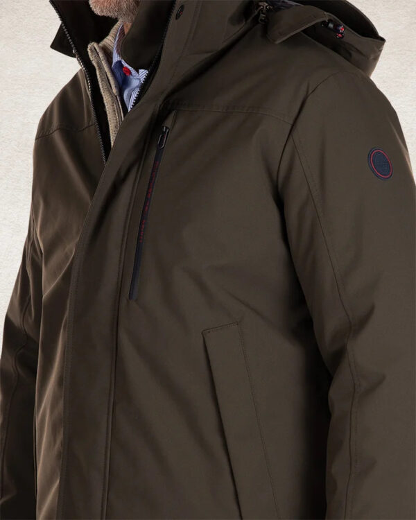 Parka à capuche NZA New Zealand Auckland Alpen homme vert kaki taille XXL — vue 2