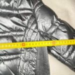 Doudoune à capuche Saturne Paris femme argenté taille 40 — vue 9