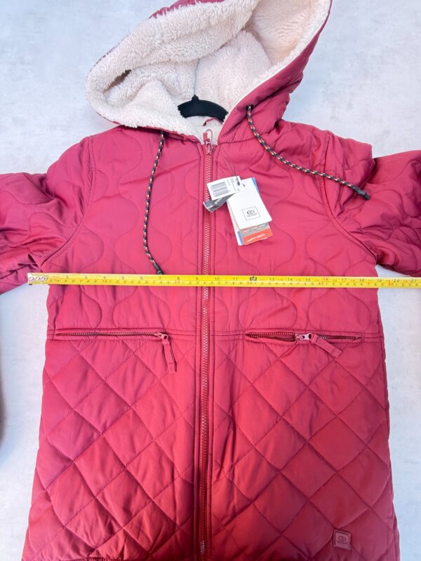 Veste matelassée à capuche Rip Curl Anoeta Quilted femme rouge foncé taille XS — vue 10