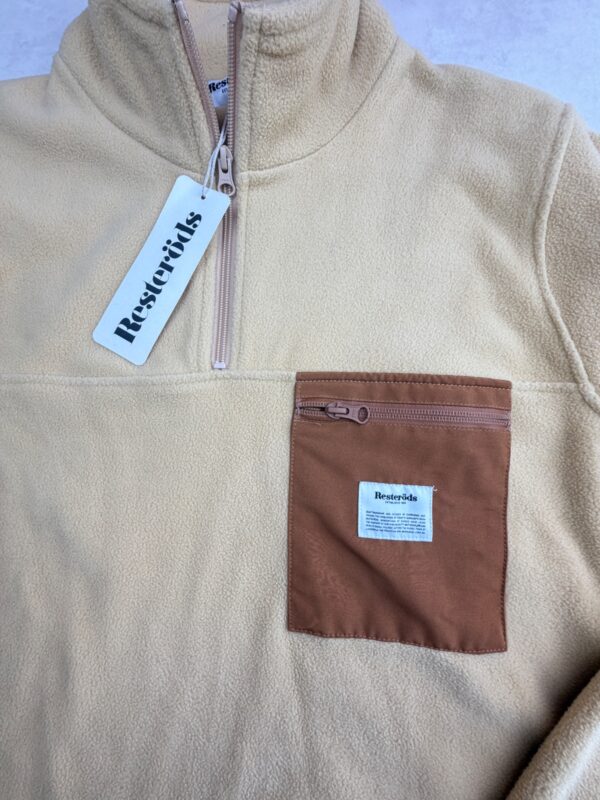 Polaire demi-zip Resteröds homme beige taille S — vue 3