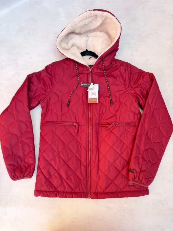 Veste matelassée à capuche Rip Curl Anoeta Quilted femme rouge foncé taille XS — vue 5