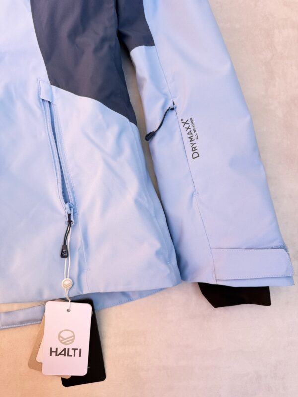Veste de ski imperméable à capuche Halti Tahko W DX Ski Jacket femme bleu clair taille FR 38 (FIN/DE 36, ITA 42) — vue 6