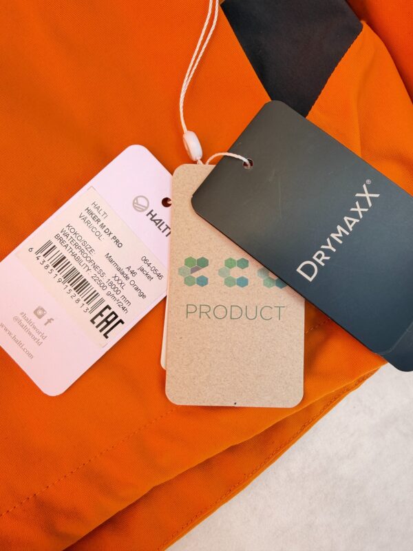 Veste de randonnée imperméable Halti Hiker M DX Pro Jacket homme orange taille 3XL — vue 5