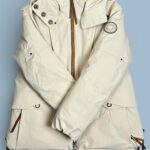 Veste de ski en duvet Obermeyer Menbel Down Jacket femme beige écru taille FR 36 (US 4) — vue 4