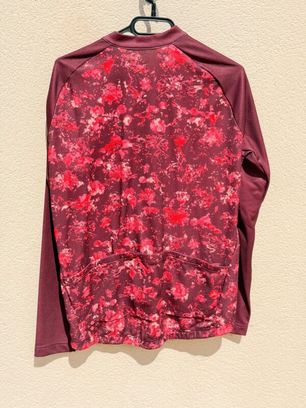 Maillot de cyclisme manches longues AGU Abstract Flower Jersey LS Essential Women Modica femme bordeaux taille XXL — vue 5