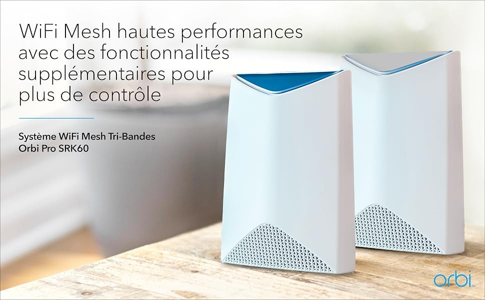 Système WiFi mesh professionnel Netgear Orbi Pro SRK60-100EUS blanc/bleu