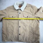 Veste camionneur doublée sherpa Levi's homme beige taille XL — vue 14