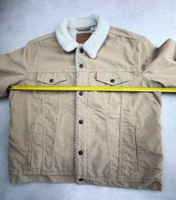 Veste camionneur doublée sherpa Levi's homme beige taille XL — vue 14