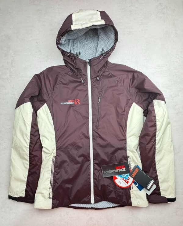 Veste technique matelassée à capuche Rock Experience Ace Padded Woman Jacket femme bordeaux taille M — vue 2