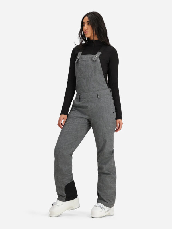 Salopette de ski isolée Obermeyer Malta Bib Overalls femme gris chiné taille FR 38 (US 6) — vue 11