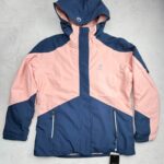 Veste de ski femme Halti Corinne W+ DX Ski Jacket rose corail/bleu marine taille FR 44+ (FIN/DE 42+, ITA 48+) — vue 2