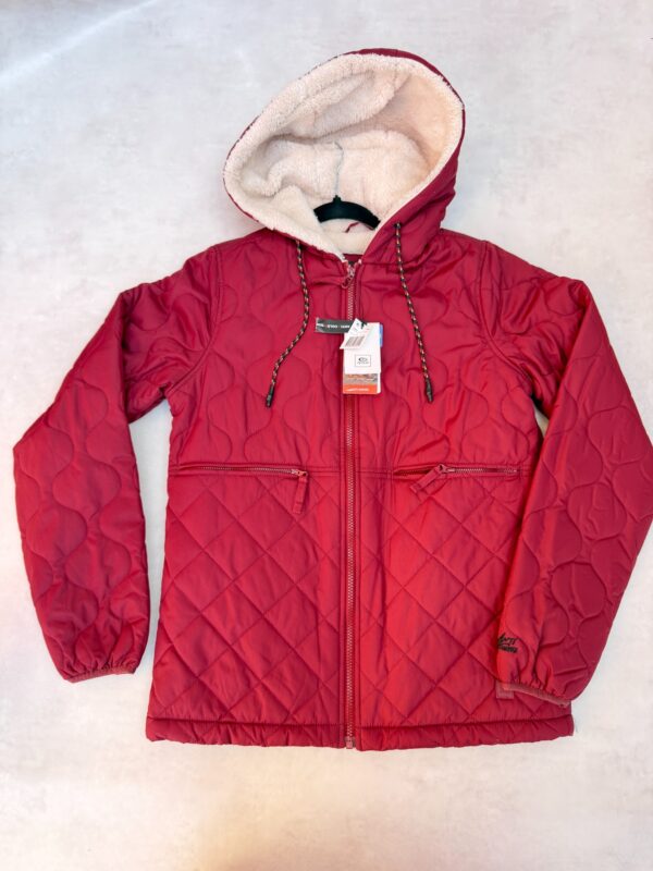 Veste matelassée à capuche Rip Curl Anoeta Quilted femme rouge foncé taille XS — vue 2