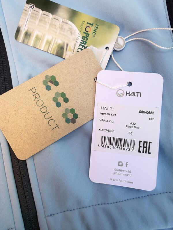Veste softshell Halti Vire W XCT femme bleu clair taille 38 (FIN 38 / DE 38 / FRA 40 / ITA 44) — vue 6