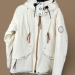 Veste de ski en duvet Obermeyer Menbel Down Jacket femme beige écru taille FR 36 (US 4) — vue 11