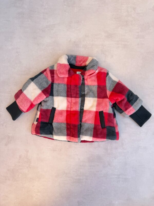 Veste polaire doublée enfant Boboli rose taille 12 mois / 80 cm — vue 2