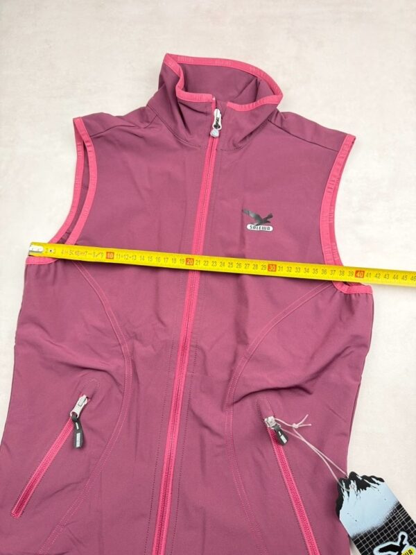 Gilet softshell sans manches Salewa Indra DST W VST femme bordeaux/rose fuchsia taille FR 38 (DE 36, GB 8, IT 42, US S) — vue 4