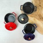 Lot de 3 mini cocottes avec couvercles Staub multicolore taille 10 cm — vue 3