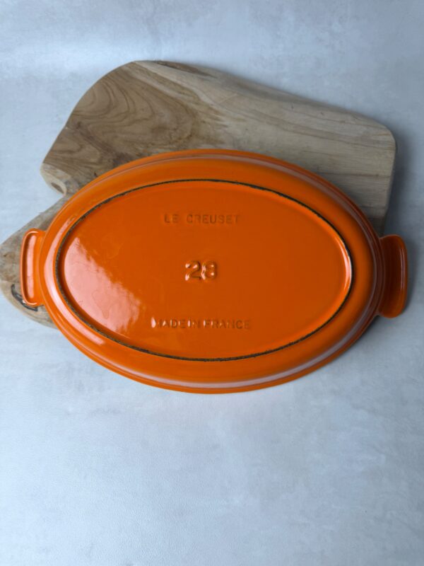 Plat à gratin ovale Le Creuset orange taille 28 — vue 6