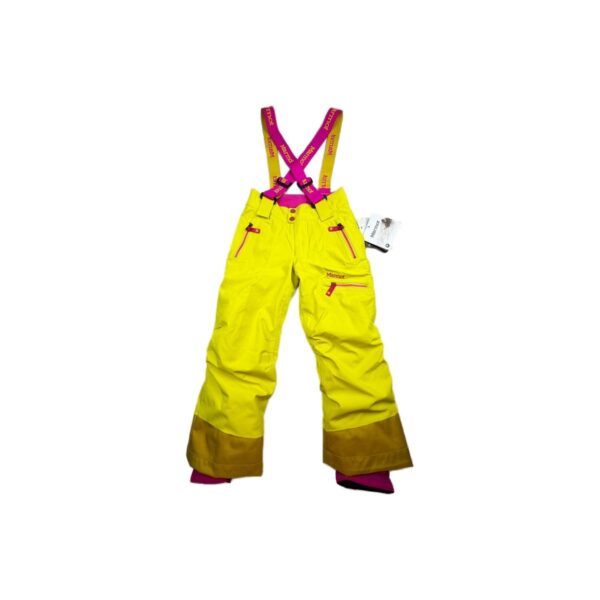 Pantalon de ski à bretelles fille Marmot Girl's Starstruck Pant jaune acide taille S (taille P)