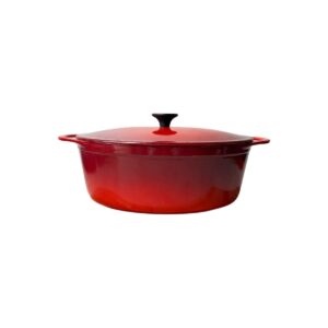 Cocotte ovale avec couvercle Cousances unisexe rouge taille 28