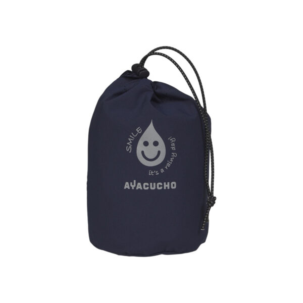 Veste de pluie à capuche Ayacucho AYA Rain Jacket bleu marine taille 176 — vue 3