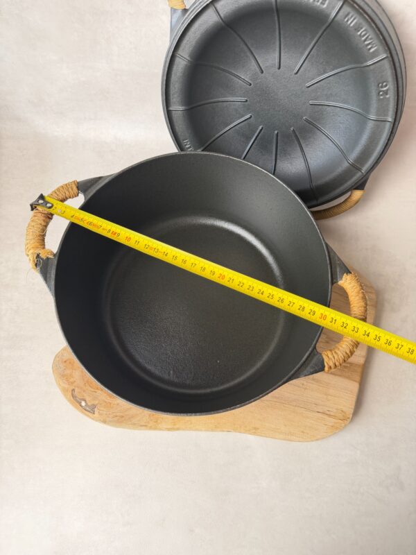 Cocotte doufeu avec couvercle Cousances unisexe noir taille 26 cm — vue 9
